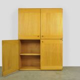 Vintage italian cabinet from the 20th century in beech wood by ibisco, 1970