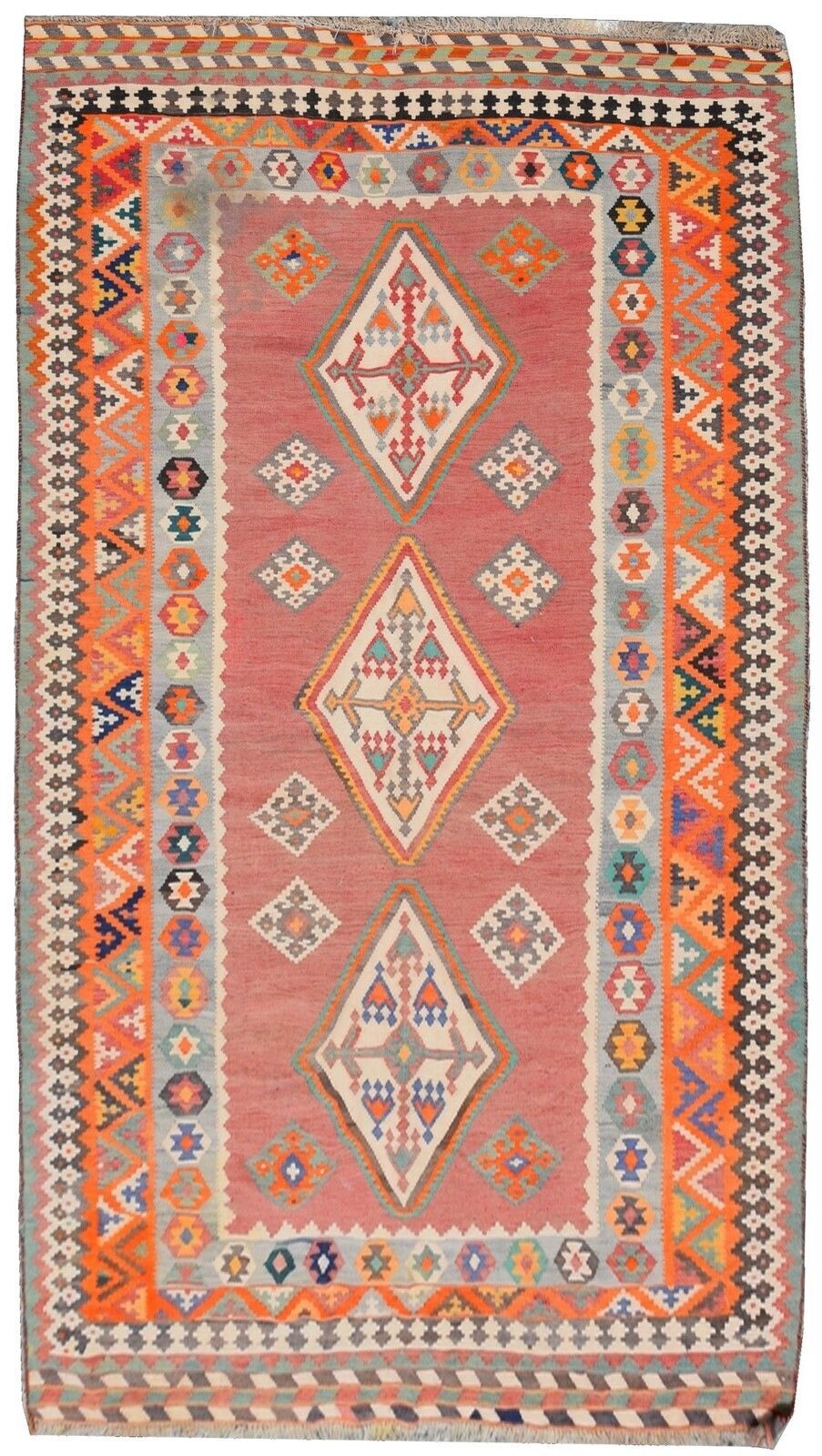Gashgaï Kilim Rug Iran: 1.50 x 3.50 metres - "Galerie Sardje"