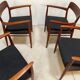 Danish teak model 56 chairs by Niels O. Møller for J.L. Møllers, 1954, set of 4