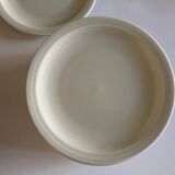 Set of 10 Havilland ivory modernist dessert plates 1960