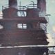 Vintage Oil Painting Industrial Landscape signed ÖRJAN WALLERT (1949)