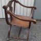 Dagobert 1900 chair in original walnut wood and canning