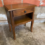 Chevet Table Nuit Style LOUIS XV Bois Tiroir + Case Vintage