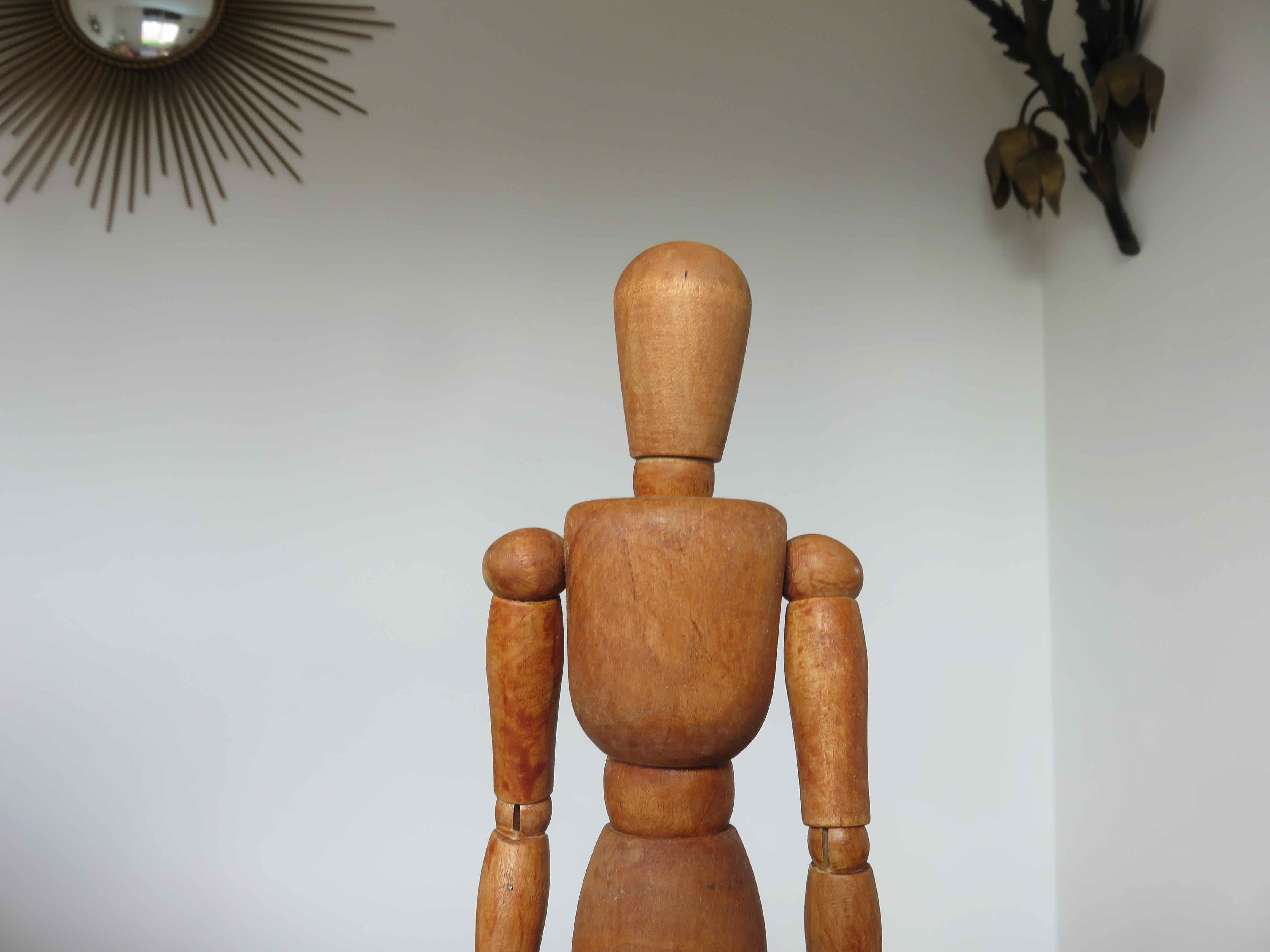 Articulated wooden mannequin 60s