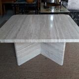 Travertine coffee table
