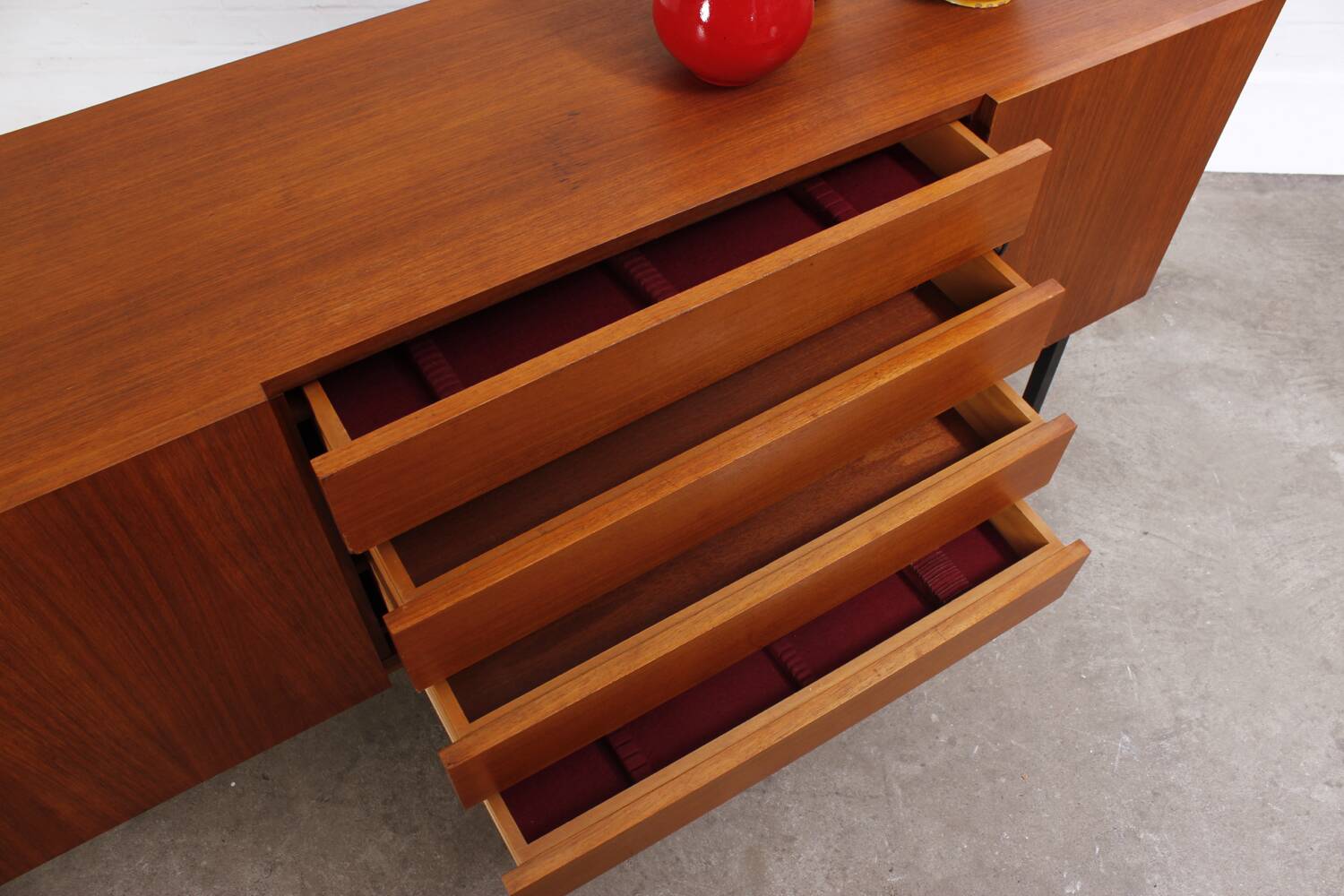 Buffet xxl vintage en teck danois mid century design 60s 70s