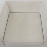 Pair of vintage Throw Away Armchairs by Willie Landels for Zanotta, white Vinyl