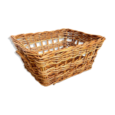 Wicker basket and braided rattan 66 x 47 cm