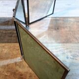 Mirror barber triptych early twentieth century 57x21cm