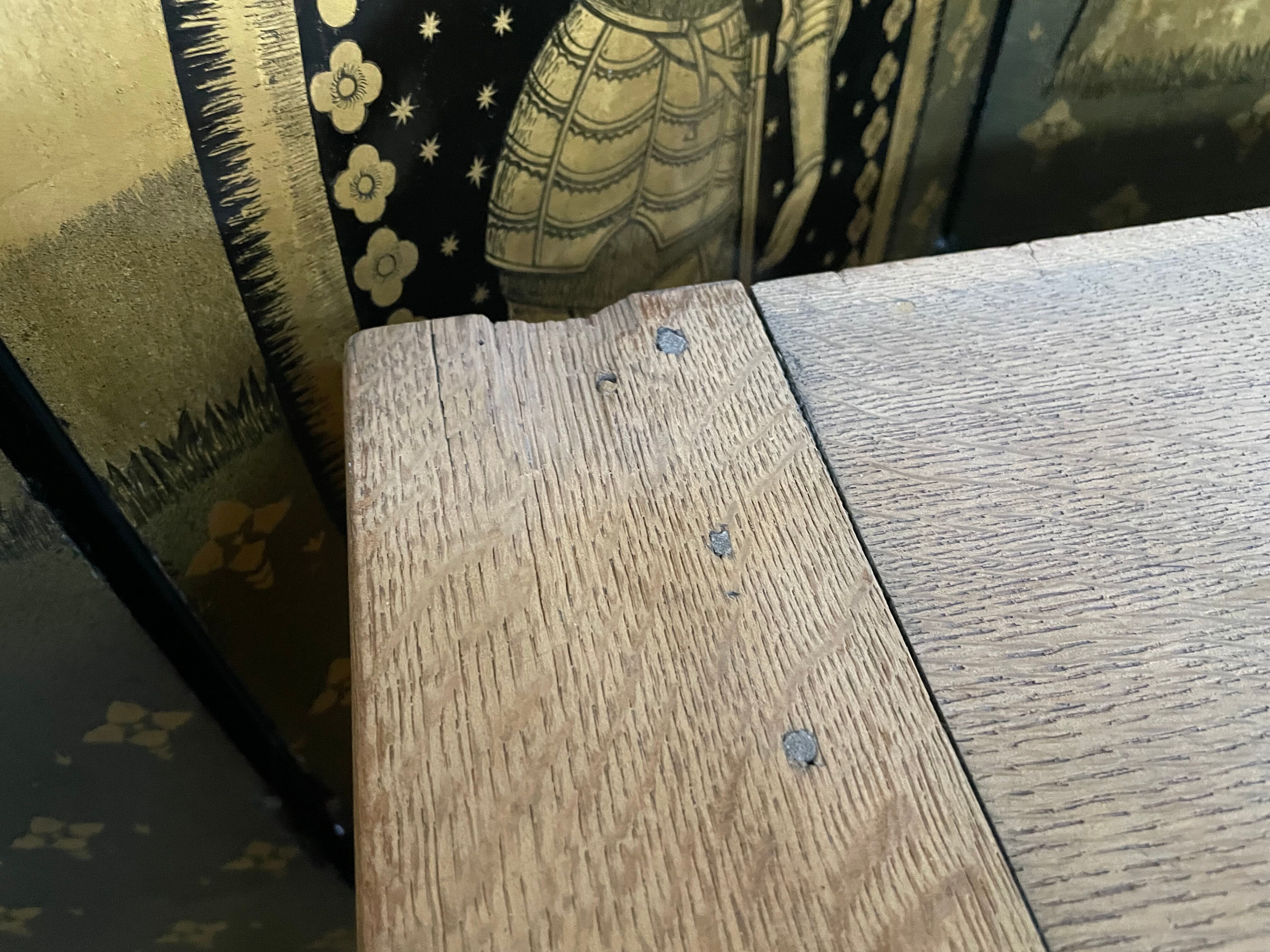 Chest of drawers in solid oak Louis Philippe aero erased 19th