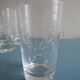 6 orangeade glasses, Arques crystal, Fleury vintage French crystal glasses