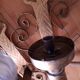 3 gold metal torchere wall lights