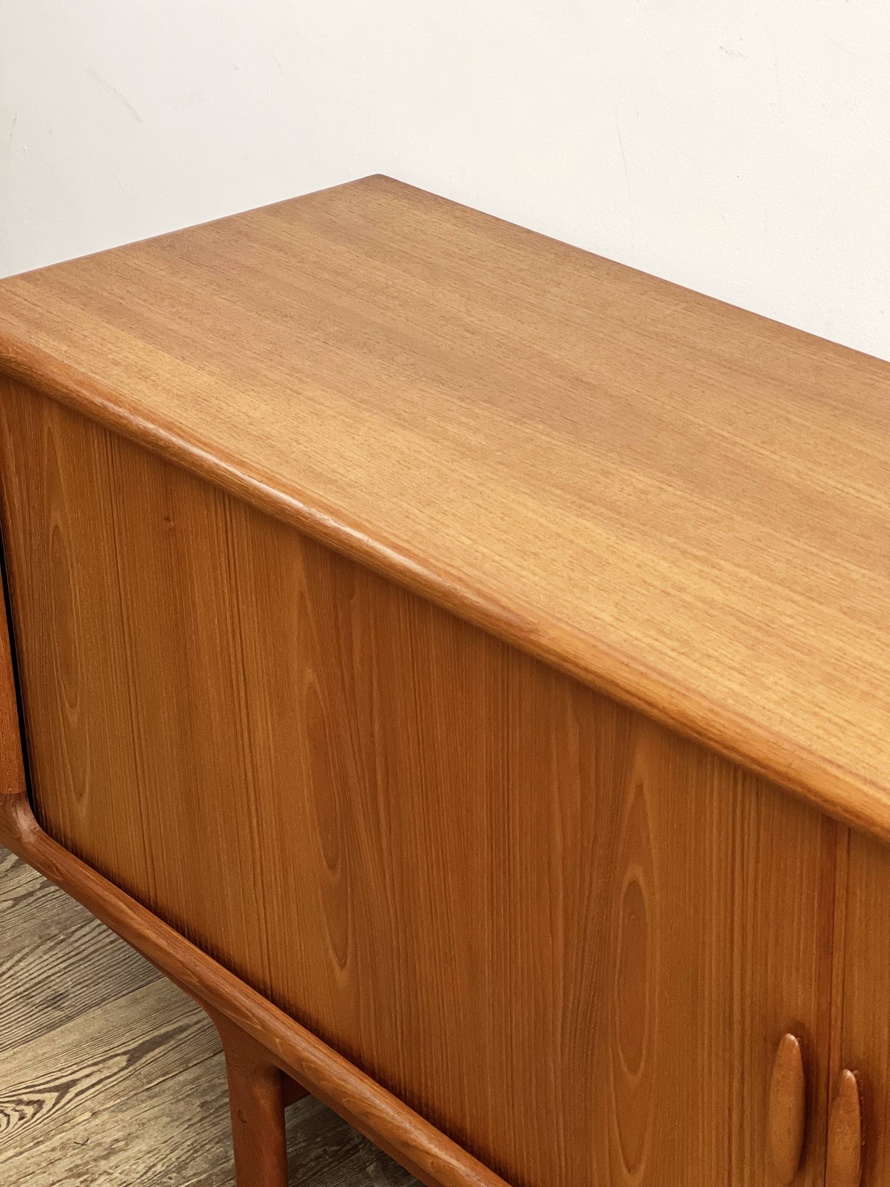 Danish Mid-Century Modern Sideboard in Teak with Tambour Doors by Dyrlund, Denmark