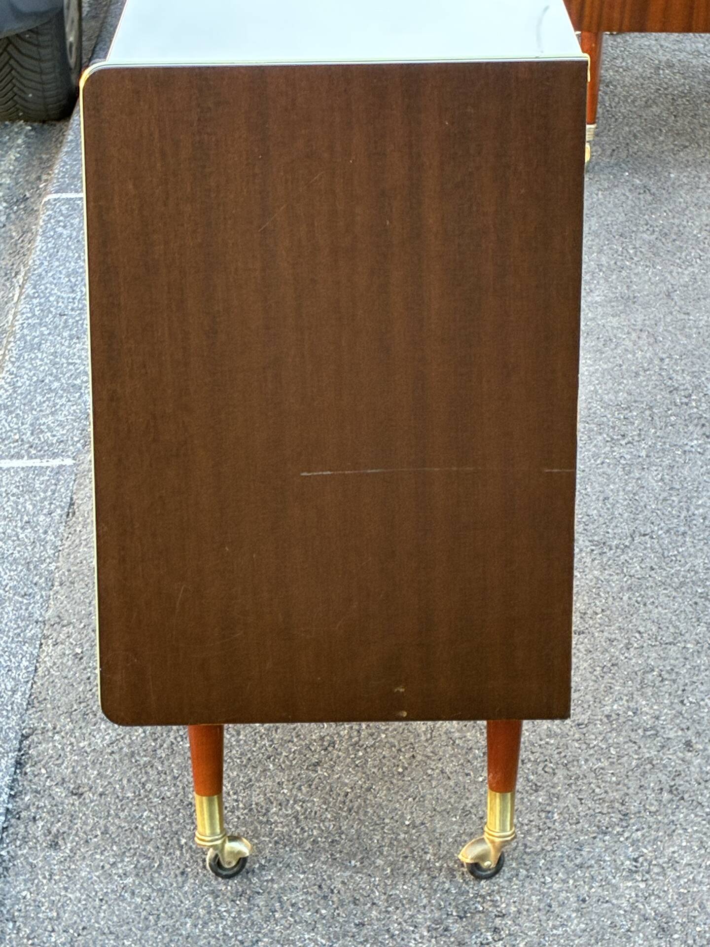 Vintage 60s TV console bar