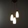 Vintage ceiling light in brass and glass, Italian design, 1960s.