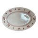 Oval earthenware dish, Luneville model Daniel