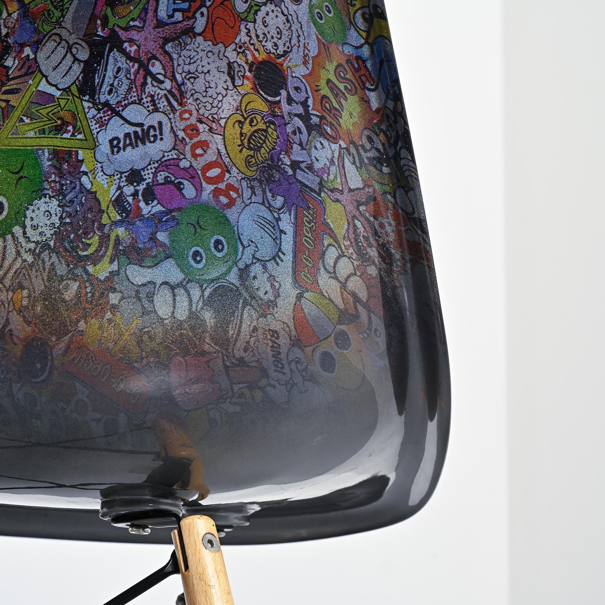 Eames chair customised by an artist, circa 2000
