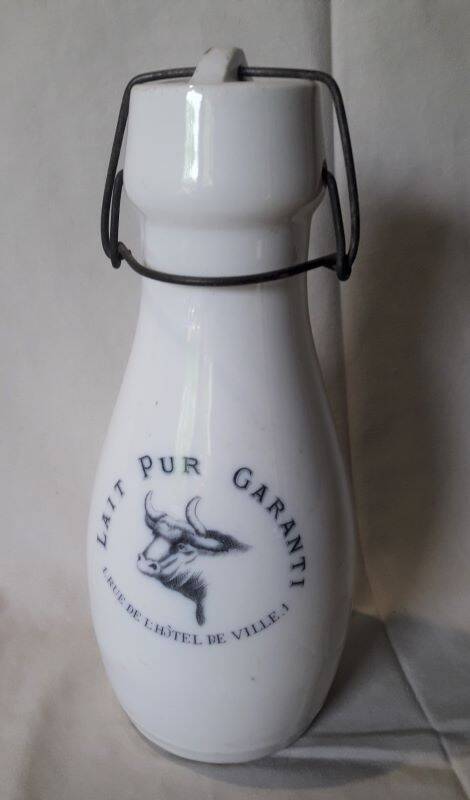 Advertising milk bottle