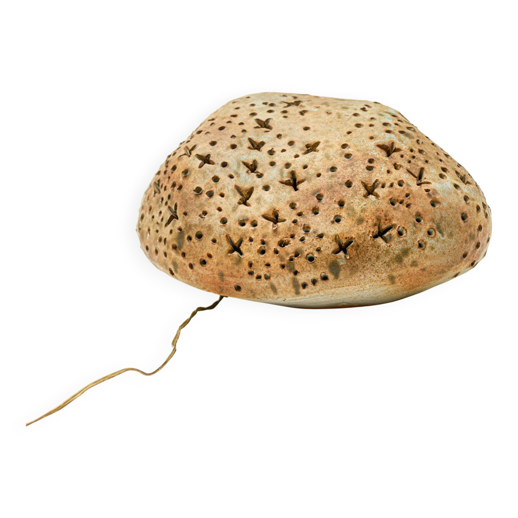 Agnès Escala ceramic rock lamp from the 70s in Vallauris