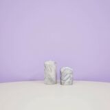 Vintage set of marble tea light holders