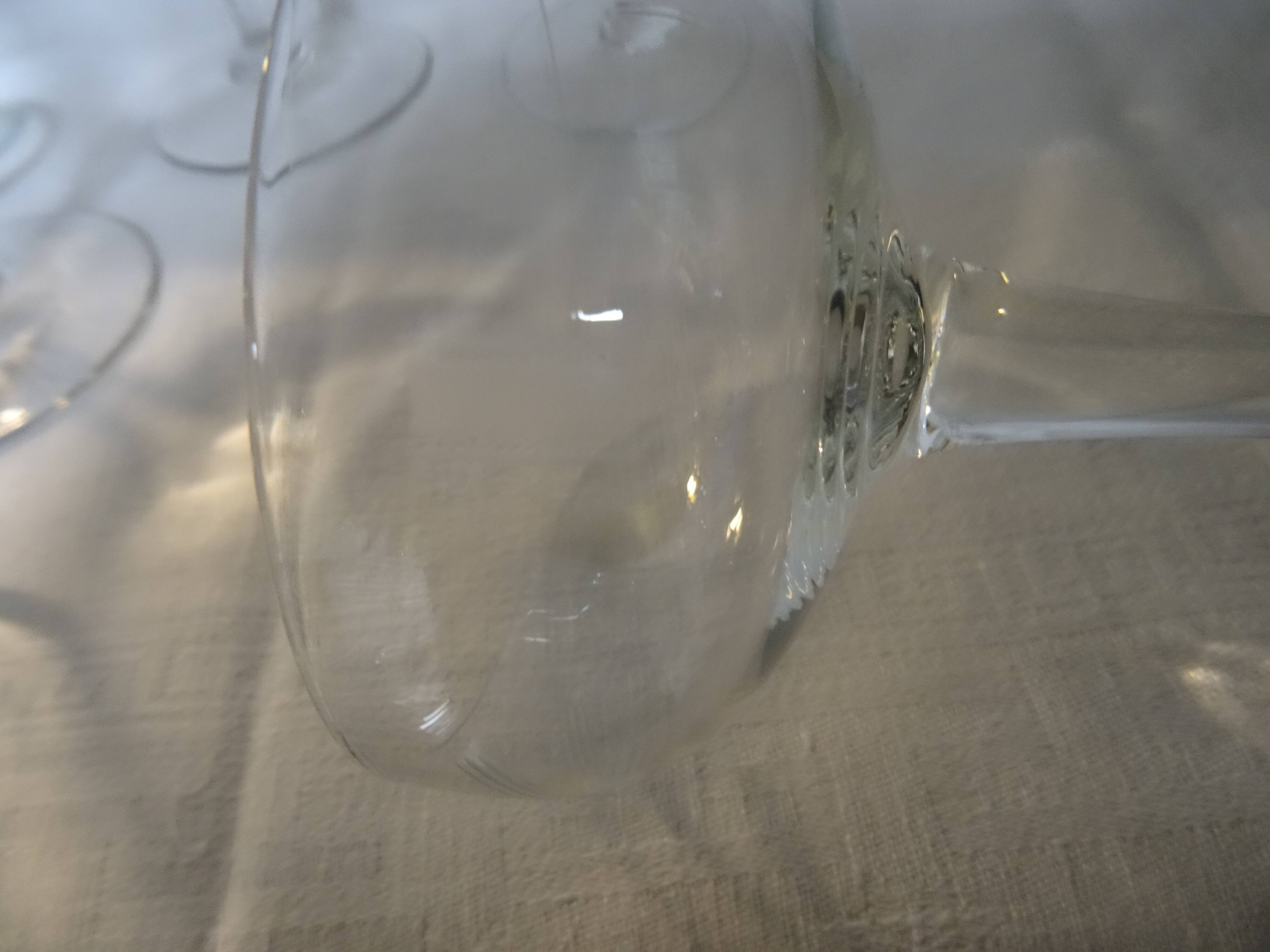 Lot de 6 coupes à champagne gravées