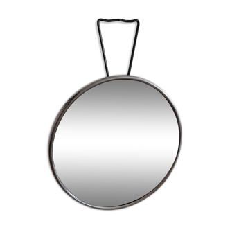 Vintage barber round mirror