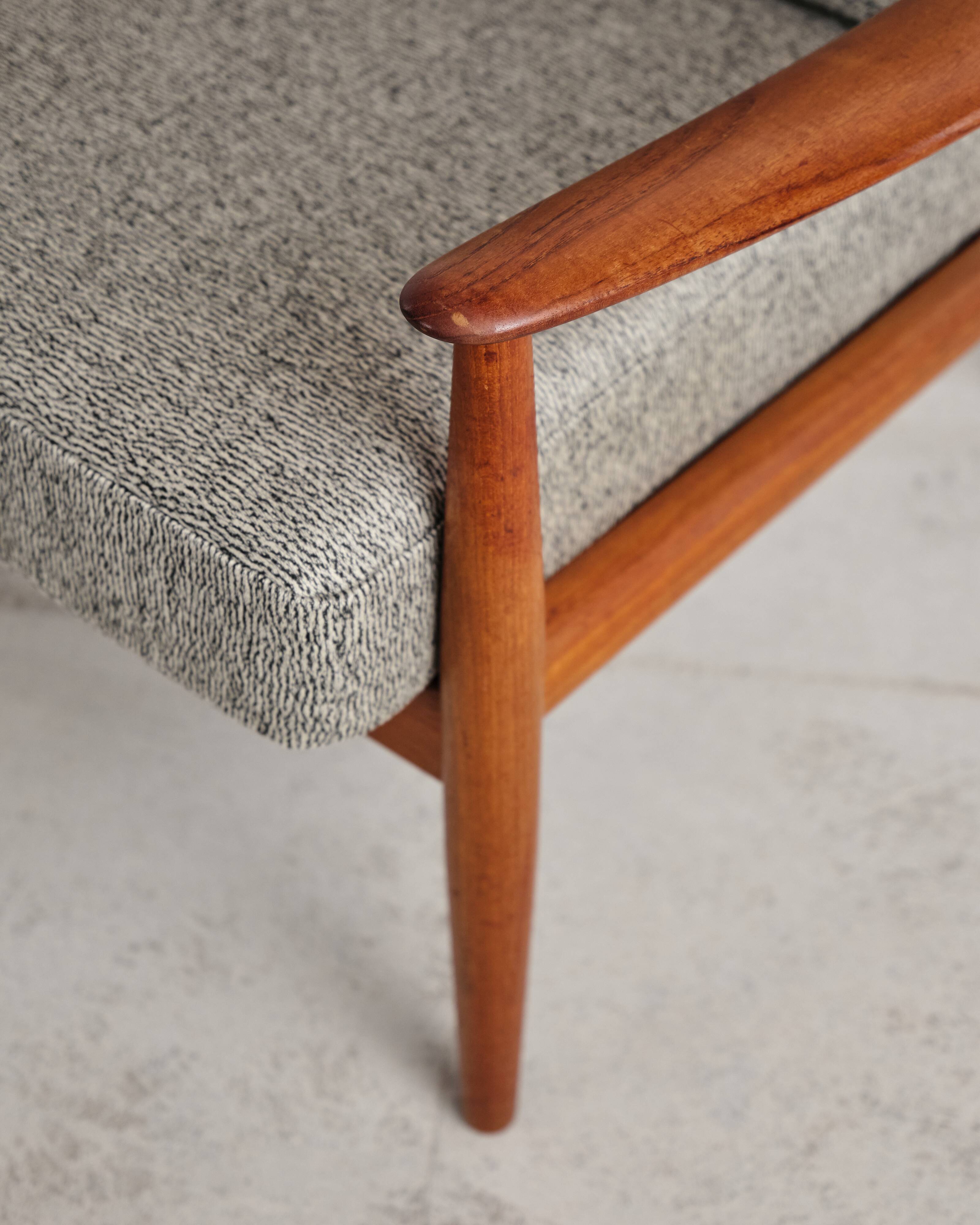 Fauteuil en teck par Grete Jalk pour France and Son, 1950s