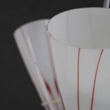 1970s Glass Chandelier , Czechoslovakia