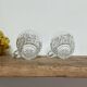 Set of 4 cut glass cups