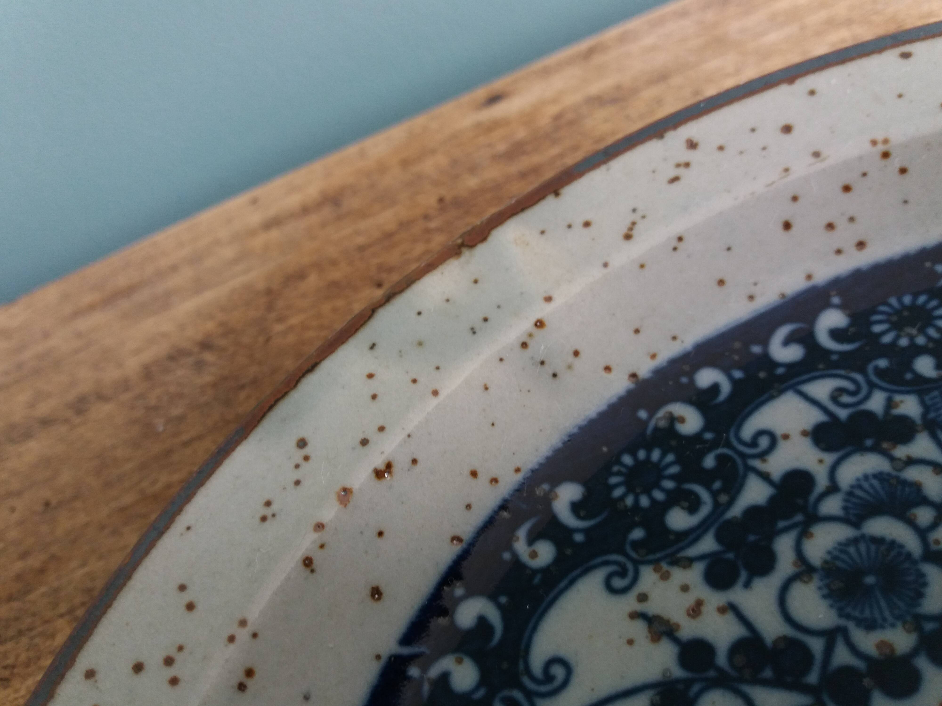 Plate with Japanese decor