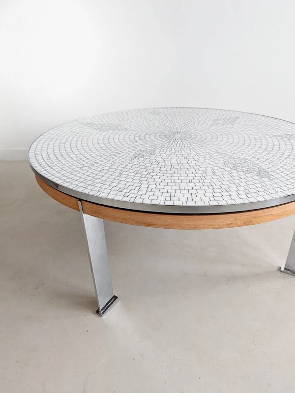 Table basse en mosaïque de Berthold Müller Oerlinghausen 1960