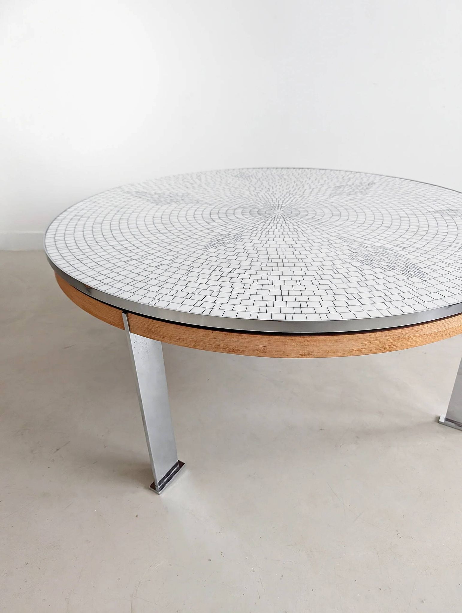 Table basse en mosaïque de Berthold Müller Oerlinghausen 1960
