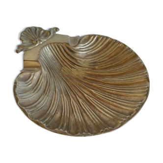 Cendrier coquille en laiton