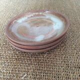 3 stoneware dessert plates
