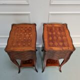 Paire de tables de chevet kingwood c1920