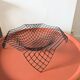 Designer fruit basket in metal wire