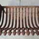Cast iron log holder