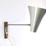 Lampe murale vintage Philips en aluminium des années cinquante