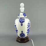 Bedside lamp in Delft earthenware