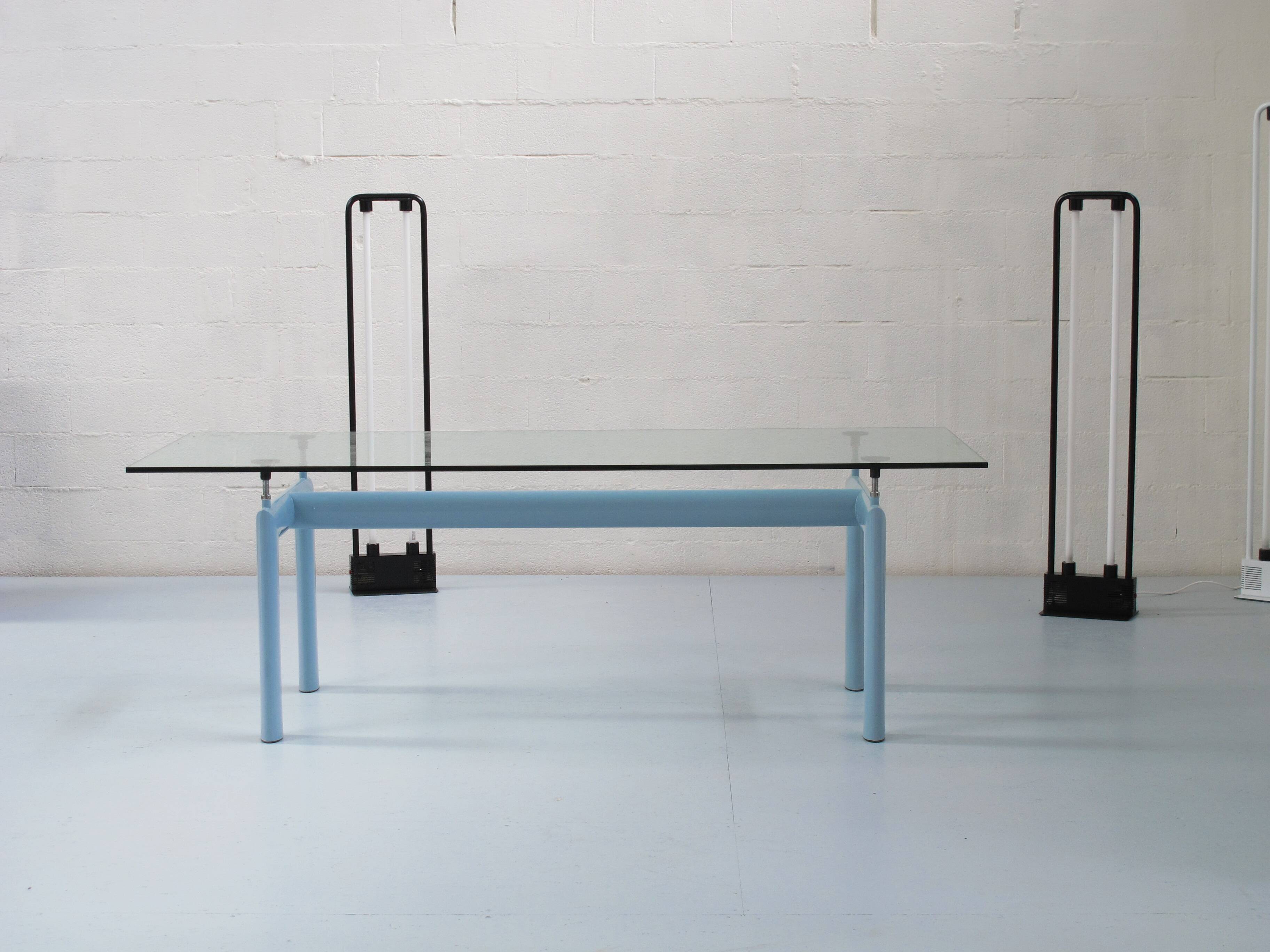 Pair of Duetto neon floor lamps, Zerbetto Italia, 1980s