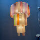 Suspension en verre de Murano italien, style pop art, années 1980.