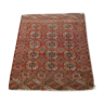 ancient Turkmen oriental carpet handmade Bukhara  118 X 105 cm
