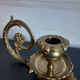 Pair of bronze candlesticks