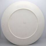 Oyster plate in turquoise earthenware from Niderviller Mousse collection