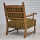 1960s, Danish lounge chair, original very good condition, furniture wool, solid oak wood.