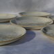 6 flat plates english faience biltons - landscape village