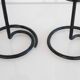 Pair of wrought iron candlesticks 1960
