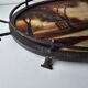 Wrought iron serving tray, Art Nouveau style, Art Deco period, Signed GERMON