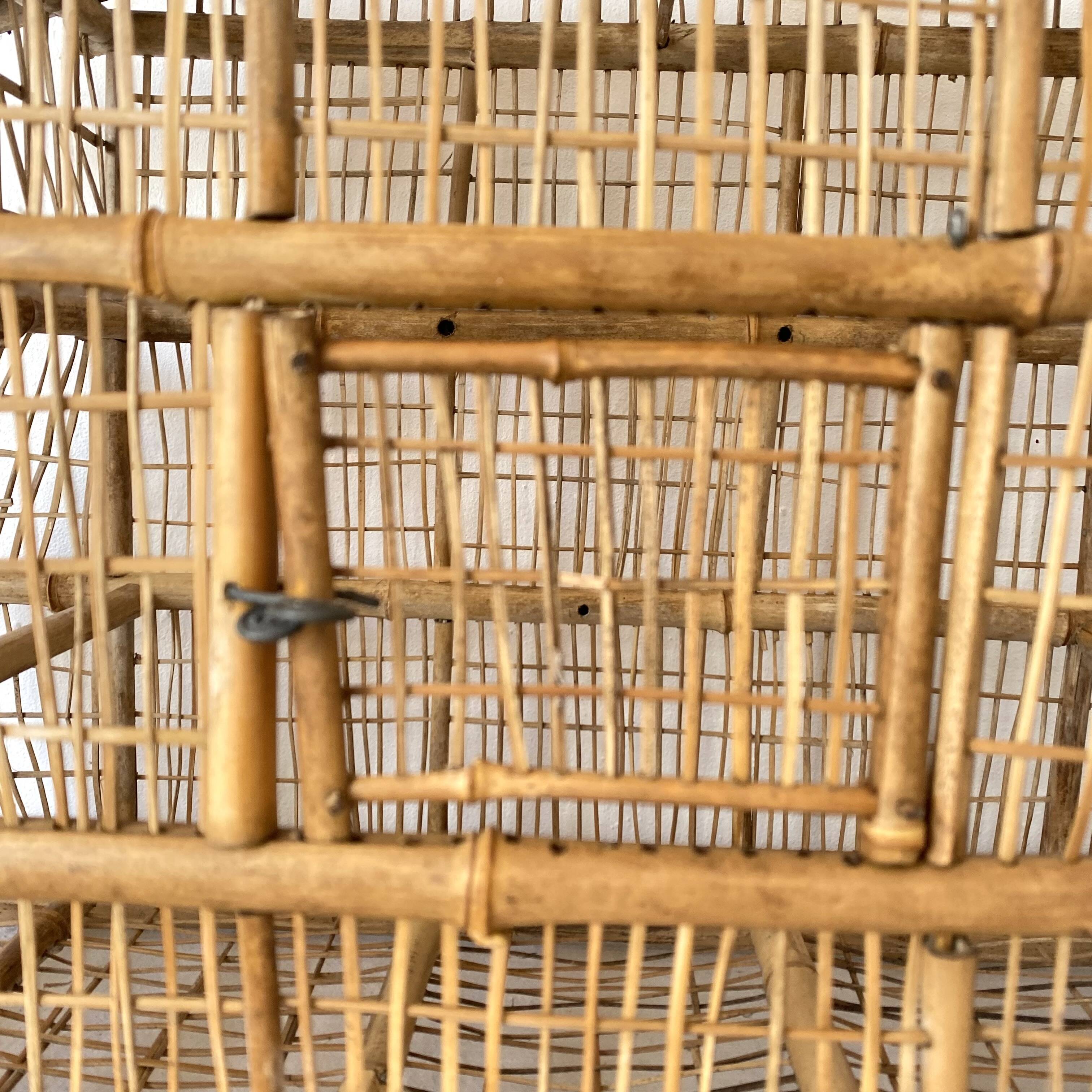 Bamboo bird cage for decoration