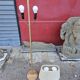 Lampadaire Scandinave en chêne métal et tissus des années 60